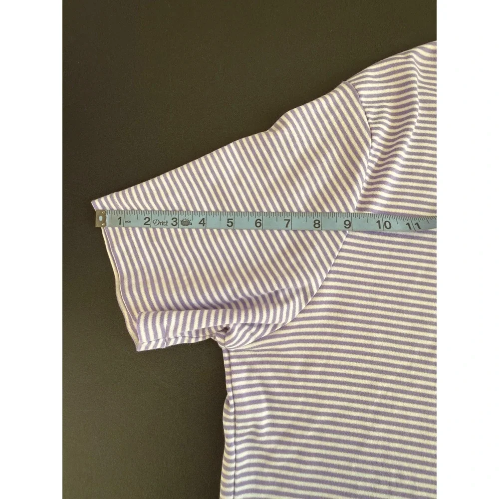 Polo Ralph Lauren Polo Shirt Men's‎ Short Sleeve Purple Striped Classic Fit XL
